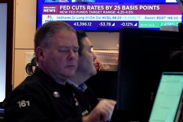 Stock prices fell sharply on Wednesday after the Federal Reserve signaled it would slow the pace of interest rate cuts in 2025.