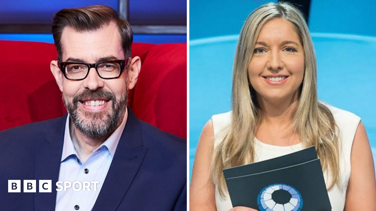 Richard Osman and Victoria Coren-Mitchell, two BBC quizmasters.