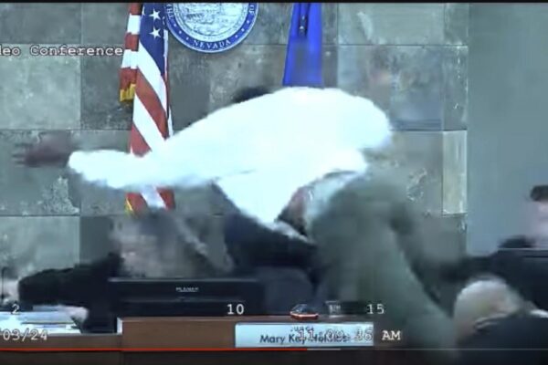 Man who jumped a desk to attack a Nevada judge in the courtroom is sentenced Download app from appStore