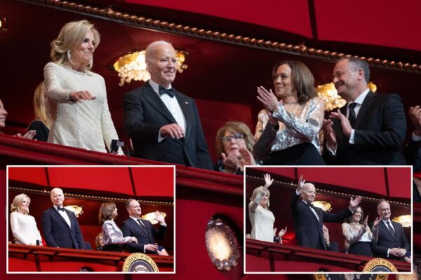 Joe, Jill Biden ignore Kamala Harris at Kennedy Center Honors