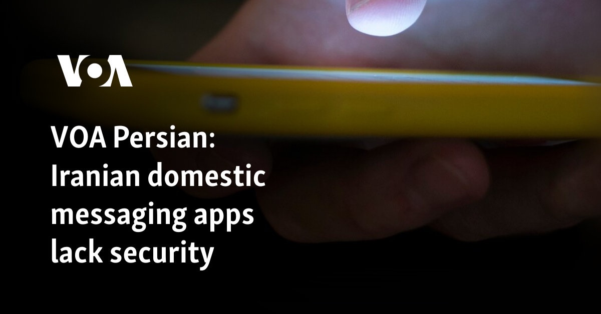 Iranian domestic messaging apps lack security