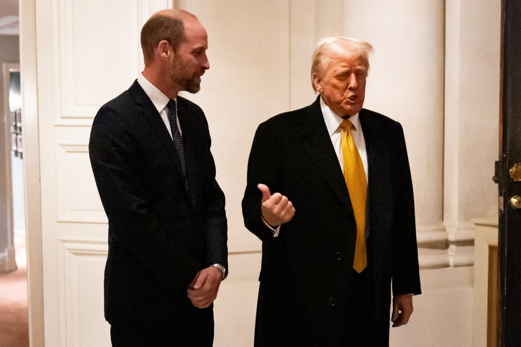 Donald Trump Sits Down With "Big Man" Prince William In Paris