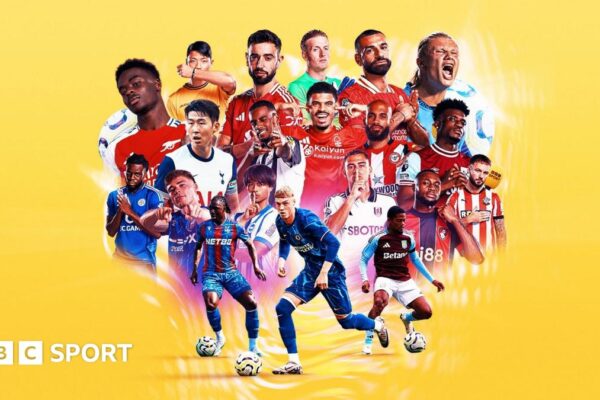 A graphic of Premier League players