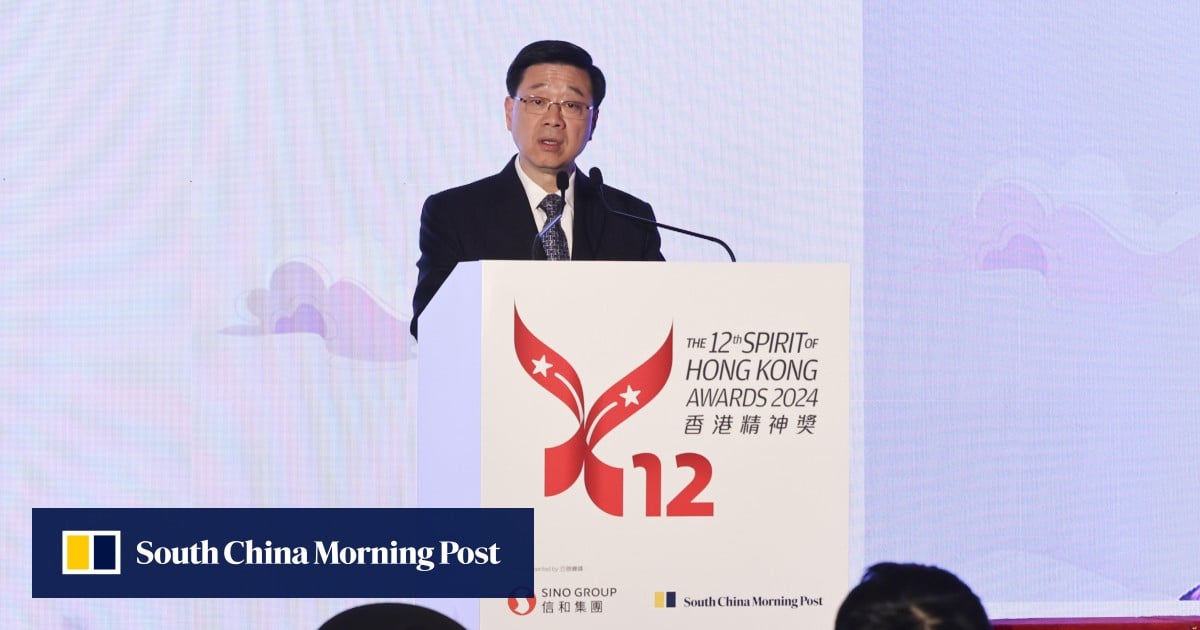 Spirit of Hong Kong Awards: John Lee says winners exemplify city’s ‘can-do’ spirit