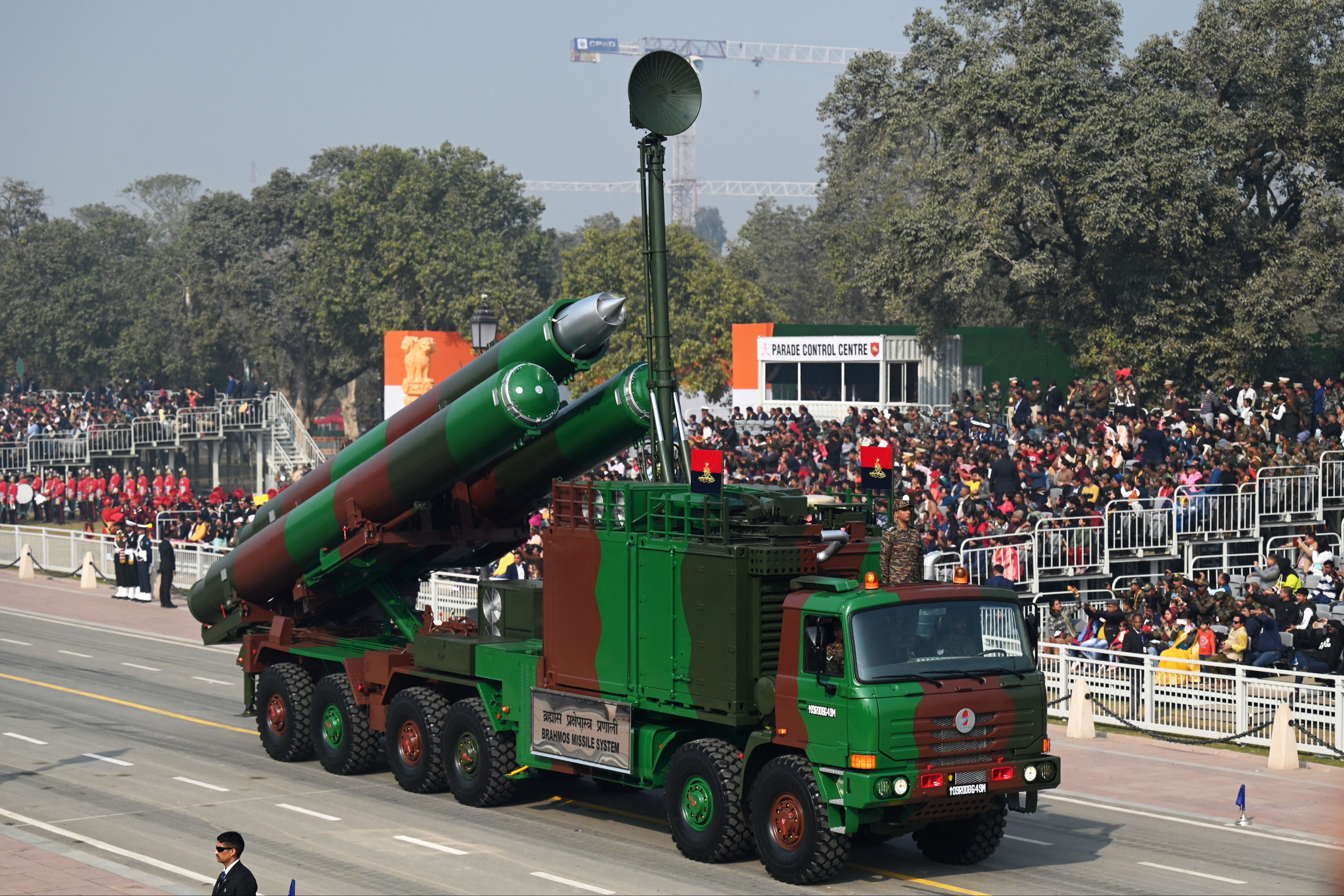 Brahmos Missiles during New Delhi Parade Rehearsal