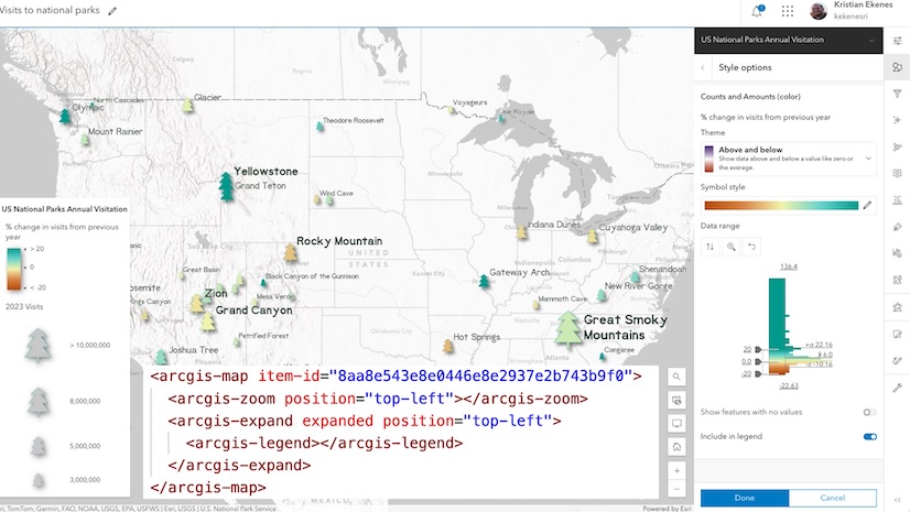 Web maps—the foundation of ArcGIS web applications