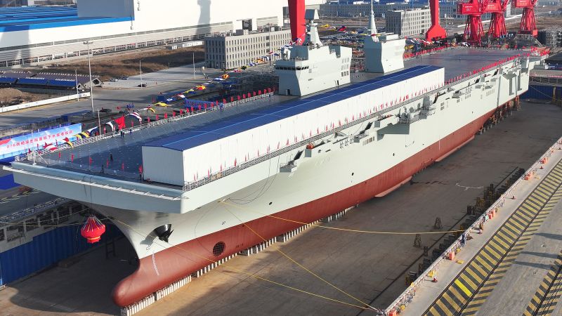 China launches new amphibious assault ship in a race to rival US military