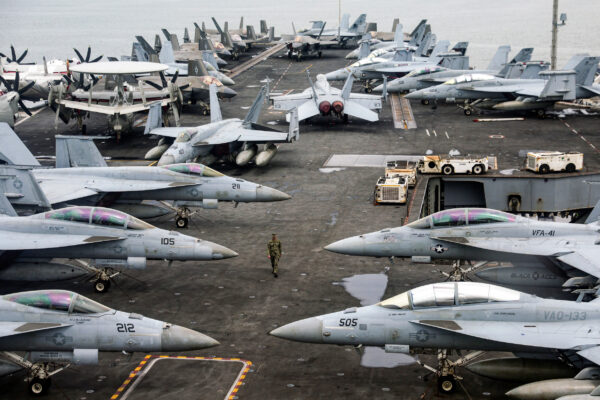 Officer on Deck of USS Abraham Lincoln