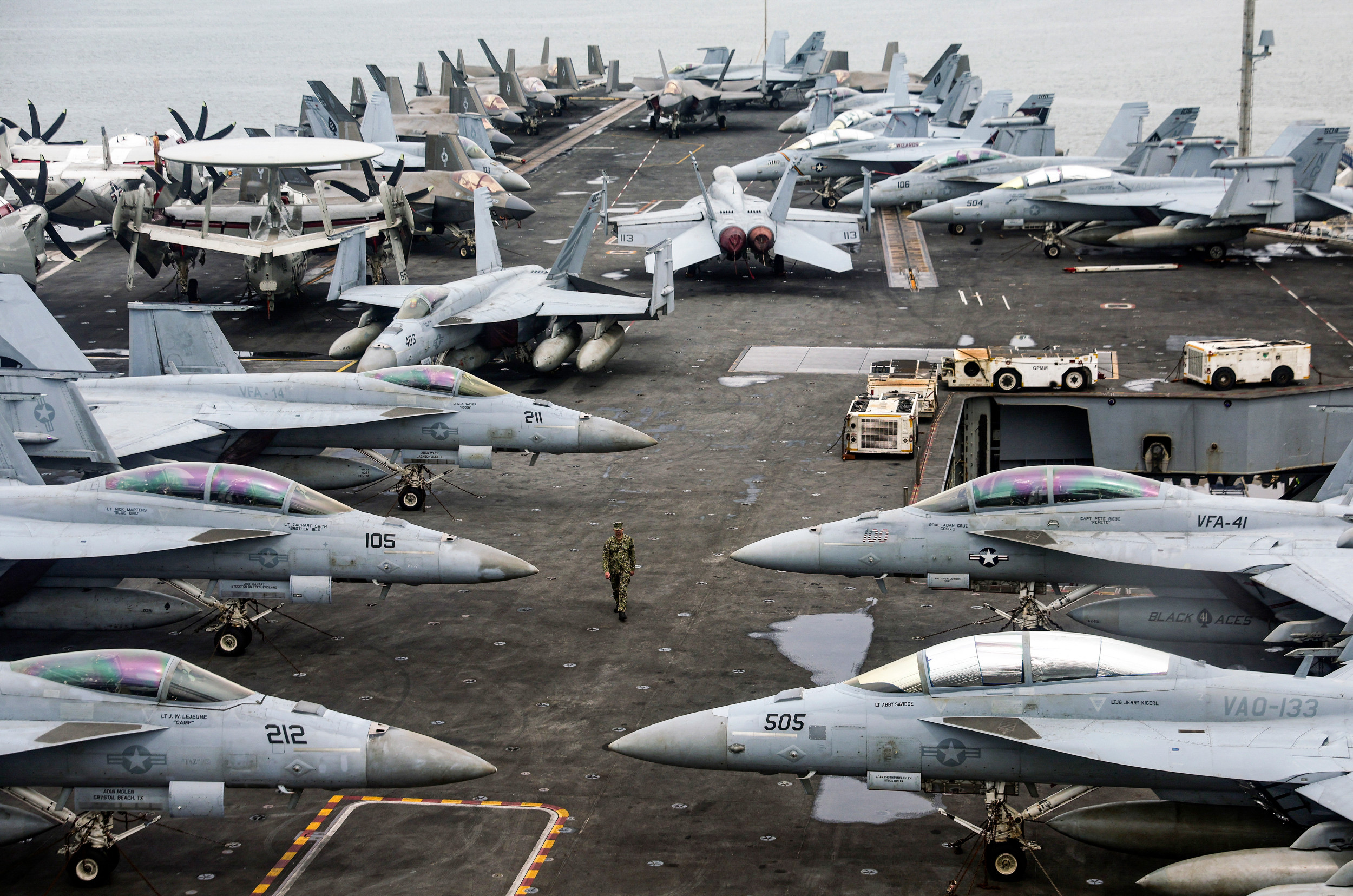 Officer on Deck of USS Abraham Lincoln