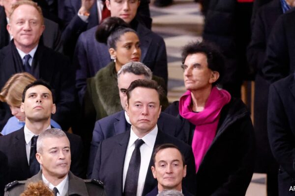 Elon Musk A Surprise Guest At Notre Dame Re-Opening In Paris