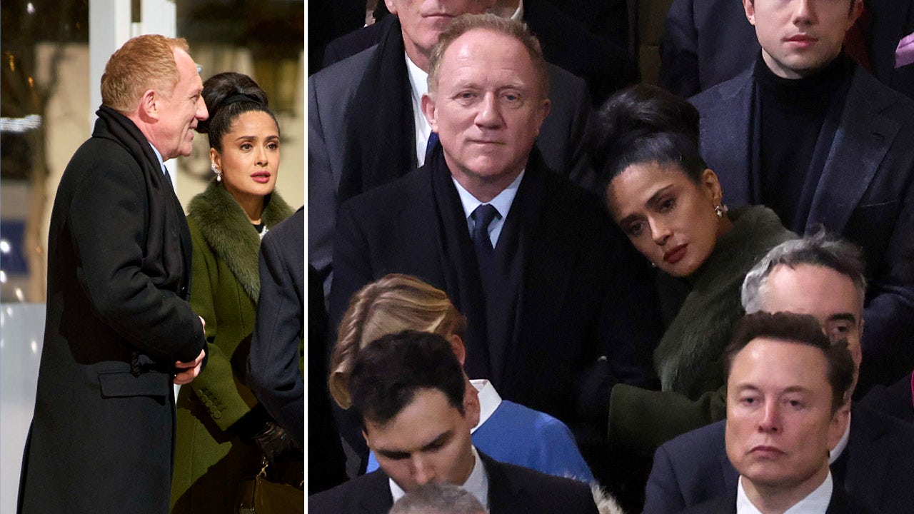 Salma Hayek, billionaire husband attend Notre Dame reopening