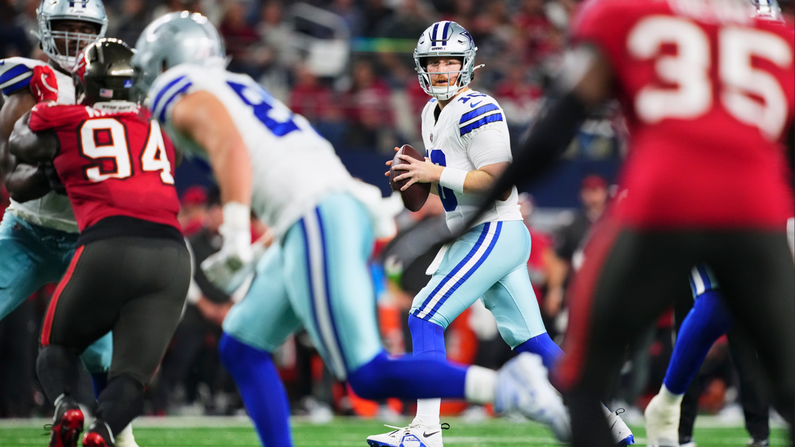 Cooper Rush led the Dallas Cowboys to victory over the Tampa Bay Buccaneers