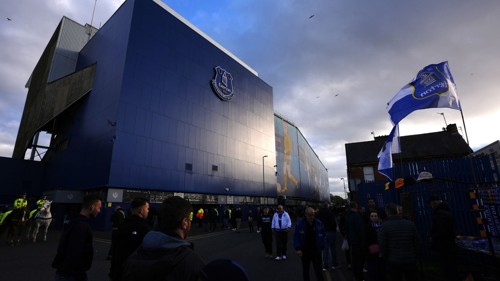 Goodison Park was set to host Saturday's Merseyside derby