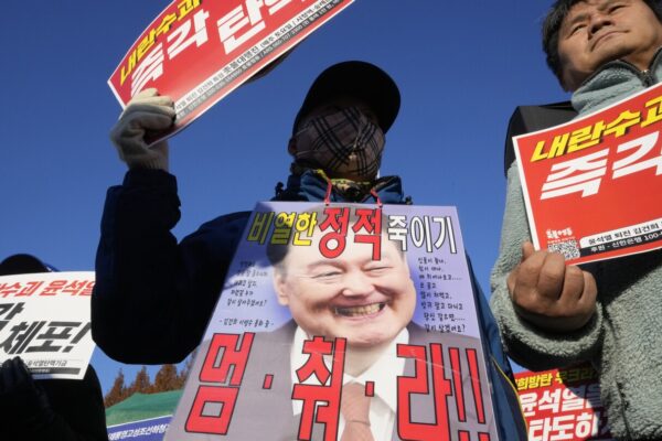 South Korea's opposition party urges president to resign or face impeachment