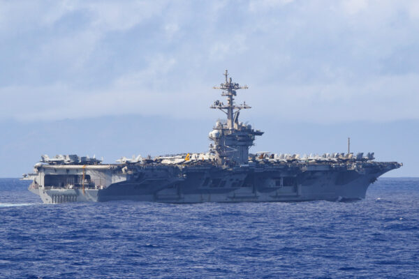 U.S. Aircraft Carrier Transits the Philippines