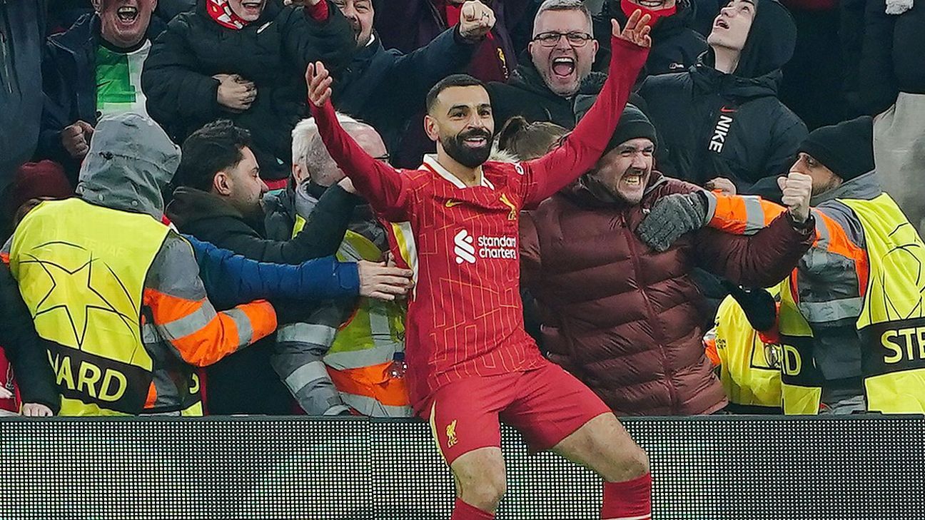 Mohamed Salah 'very proud' after scoring 50th European goal for Liverpool