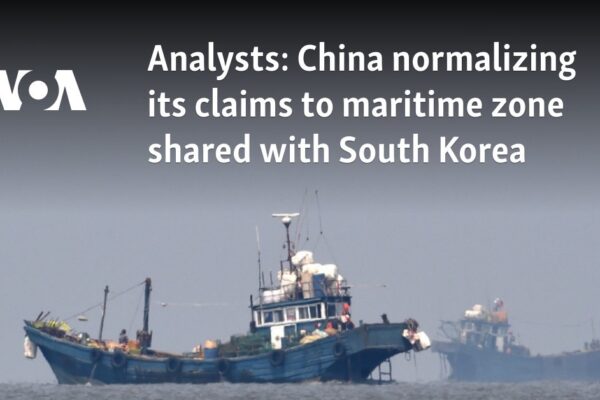 China normalizing its claims to maritime zone shared with South Korea