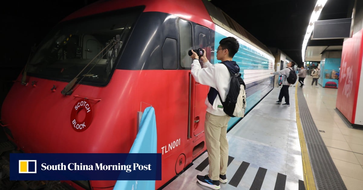 Rare intercity train displayed by Hong Kong’s MTR Corporation damaged by public