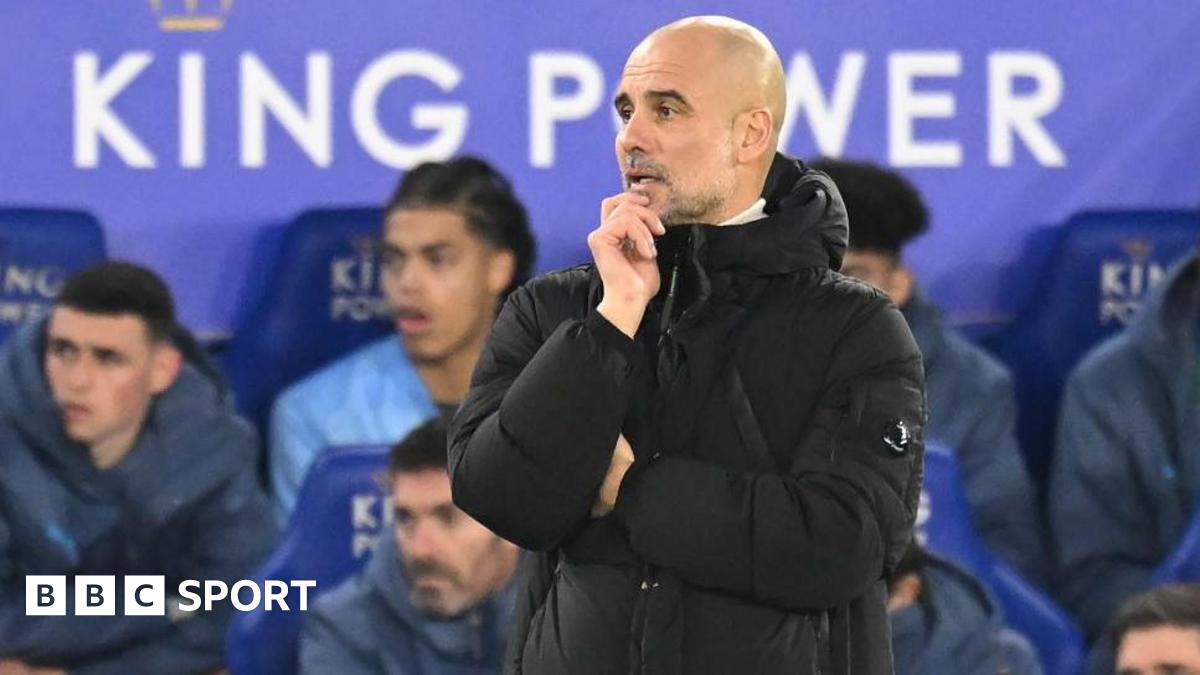 Pep Guardiola on the touchline