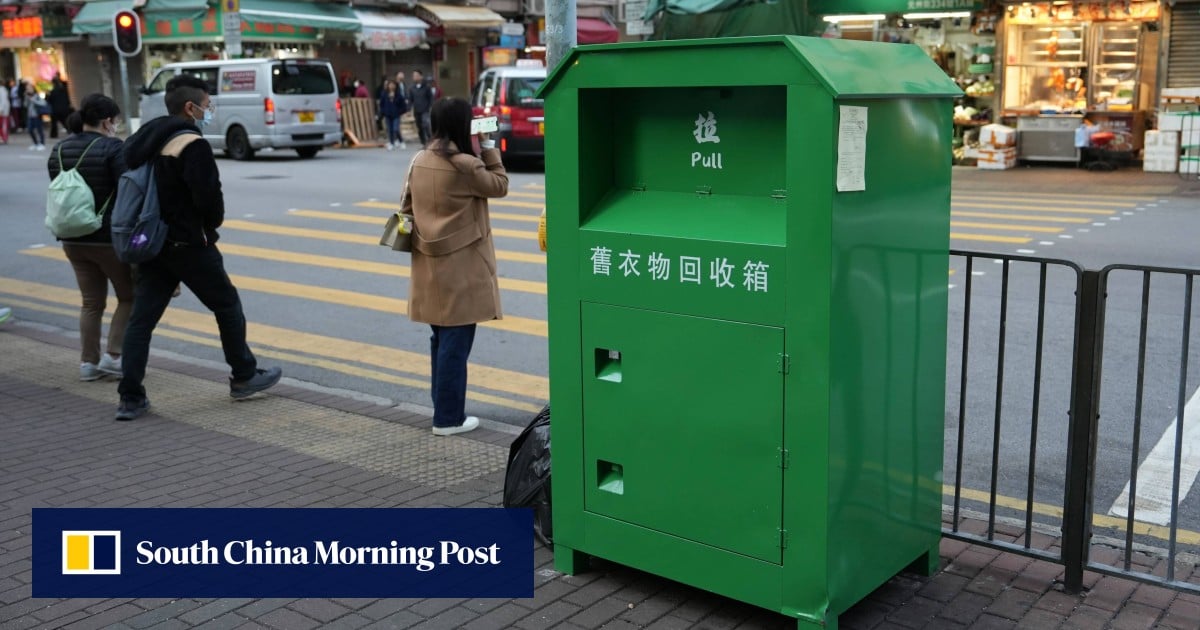 Authorities start removing illegal clothes recycling bins from Hong Kong streets