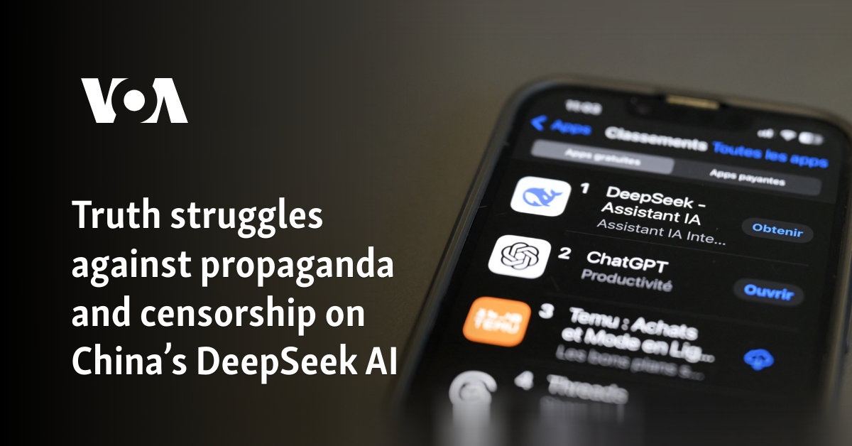 Truth struggles against propaganda and censorship on China’s DeepSeek AI