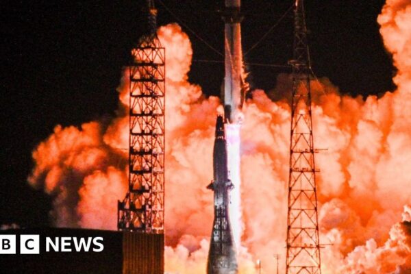 Lift-off for Jeff Bezos’ Blue Origin rocket Lift-off for Jeff Bezos' Blue Origin rocket