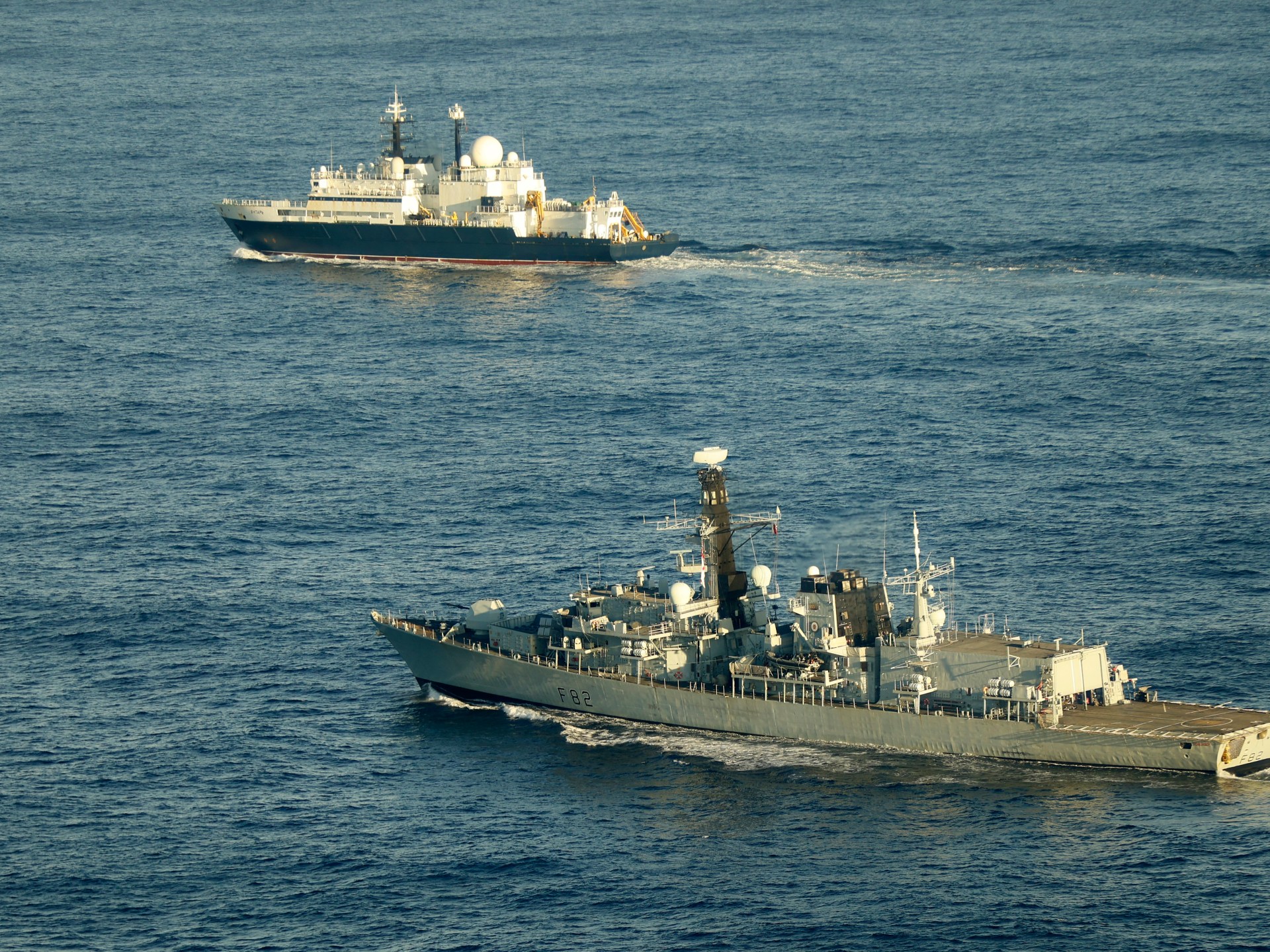 ‘We see you’: How a Russian spy ship prompted a UK scramble | Russia-Ukraine war News