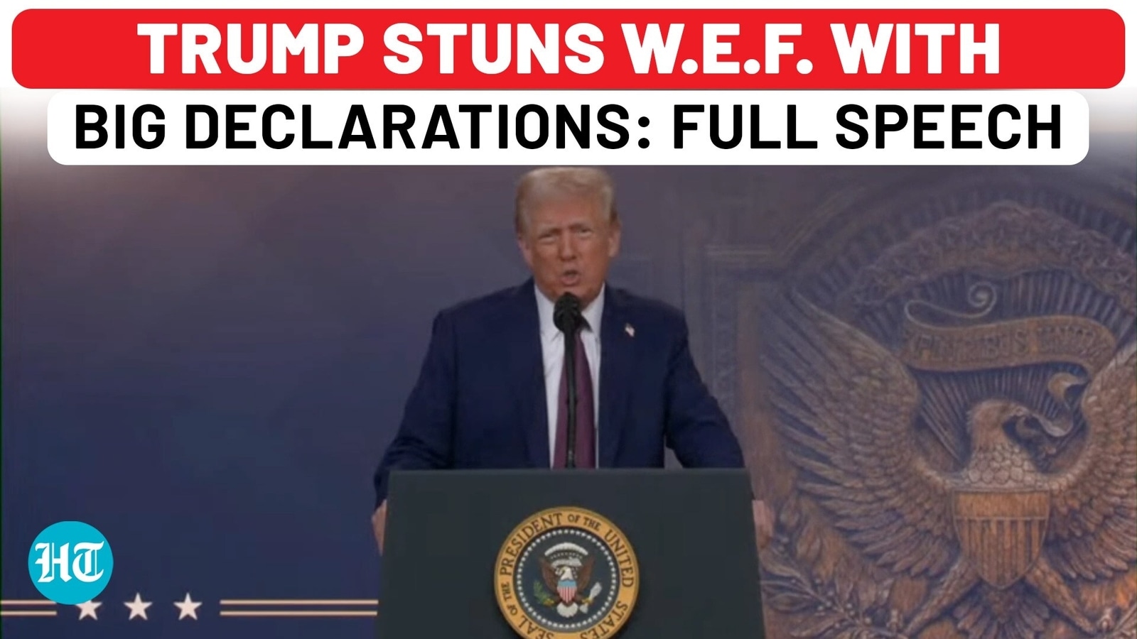 Full Speech: Trump Stuns World With Major Declarations At WEF - Wars, Tariffs, Migration| Davos| US