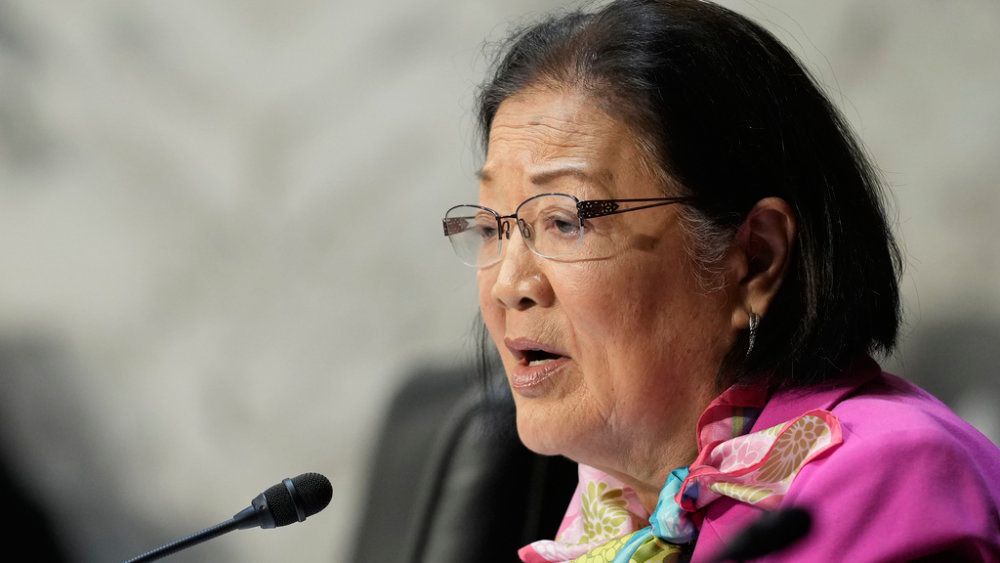 U.S. Sen. Mazie Hirono joined U.S. Rep. Ilhan Omar, D-Minn., in reintroducing a bill that would repeal the 227-year-old Alien Enemies Act.(AP Photo/Susan Walsh, File)