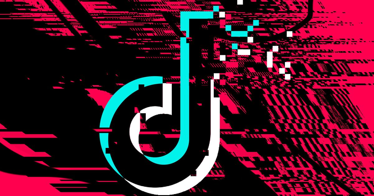 Photo illustration of Tik Tok logo disappearing.