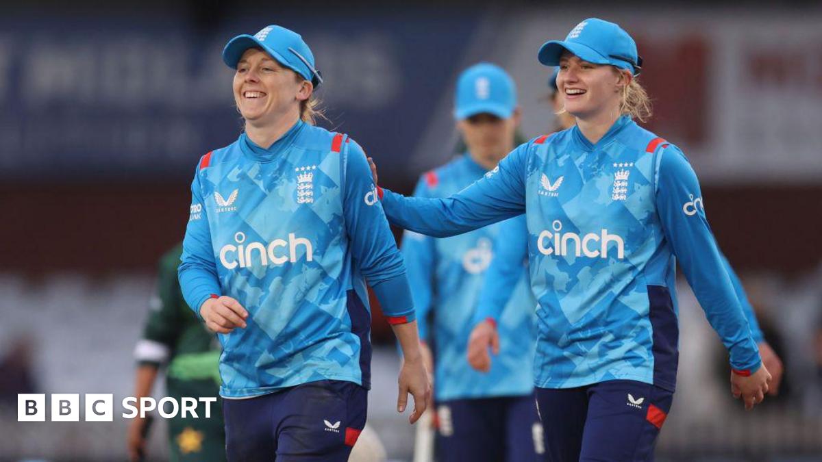 England bowler Charlie Dean (left) and captain Heather Knight