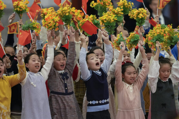 Children Rehearse for Welcome Ceremony in Beijing