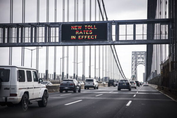 NDZ/STAR MAX/IPx/AP via CNN NewsourceCongestion Relief Zone signage on Second Avenue as congestion pricing takes effect on January 5