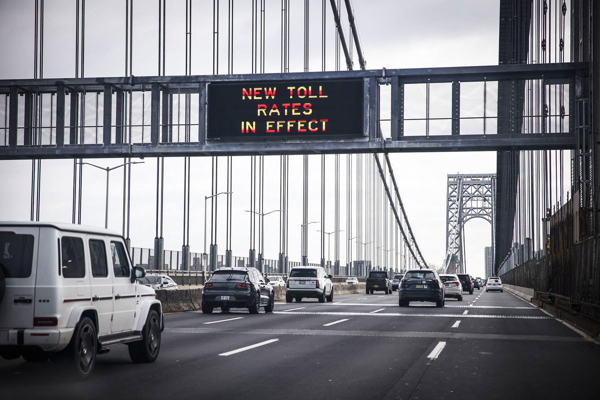 NDZ/STAR MAX/IPx/AP via CNN NewsourceCongestion Relief Zone signage on Second Avenue as congestion pricing takes effect on January 5