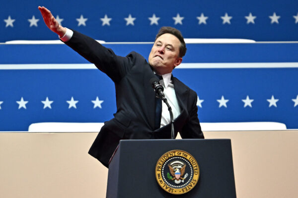 Elon Musk Nazi Salute Catholic Priest Repeats