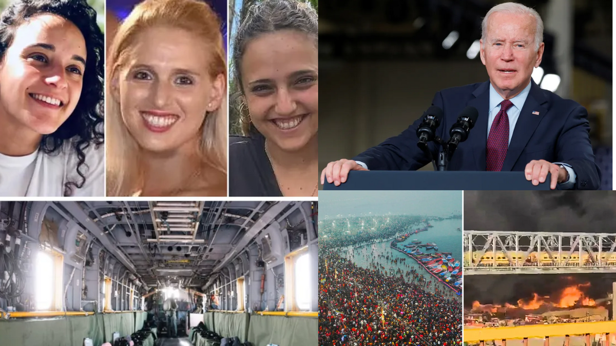 First three Israeli hostages released after Gaza ceasefire; Biden wraps up presidency, and more