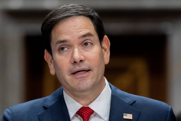 Sen. Marco Rubio, R-Fla., President-elect Donald Trump's choice to be Secretary of State, appears before the Senate Foreign Relations Committee for his confirmation hearing, at the Capitol in Washington, Wednesday, Jan. 15, 2025. (AP Photo/Alex Brandon)