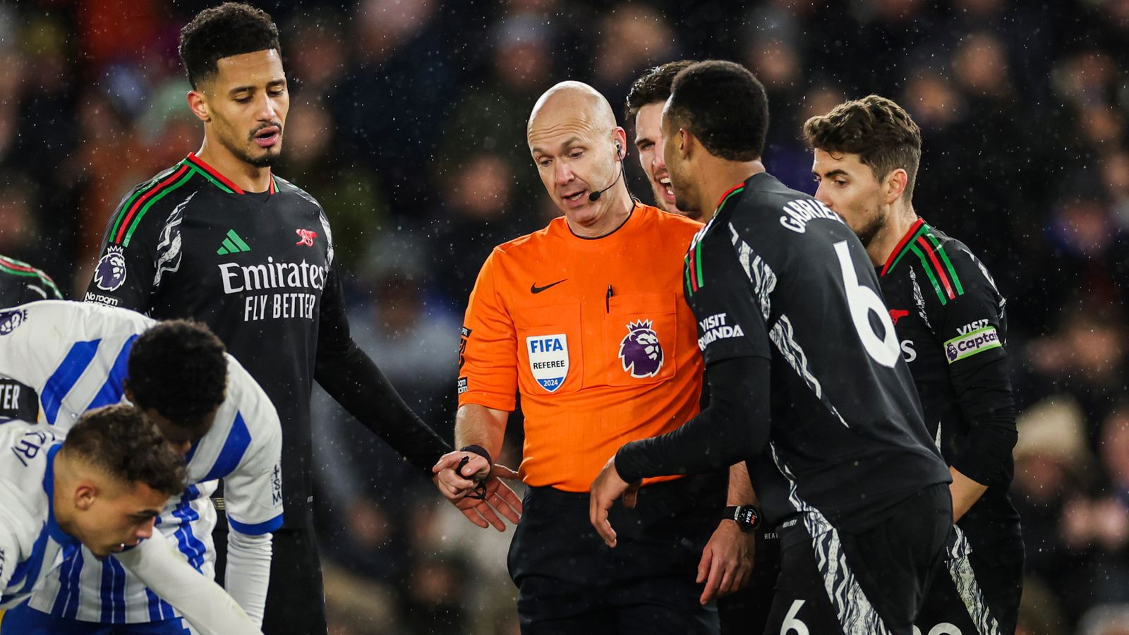 Brighton 1-1 Arsenal: Mikel Arteta 'very disappointed' with Joao Pedro penalty from William Saliba foul | Football News