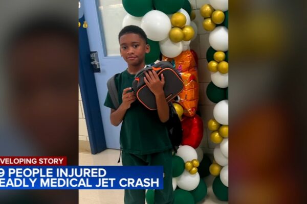 Young boy ‘pushing through’ after being hit by debris from Philadelphia plane crash Young boy 'pushing through' after being hit by debris from Philadelphia plane crash