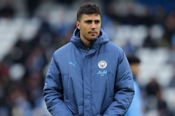 Man City's Rodri returns to individual training after ACL injury