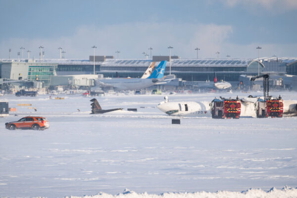 A Delta Plane Crashes in Toronto, but Tragedy Is Averted