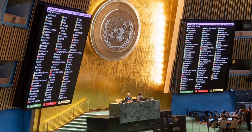 Opinion | America’s Most Shameful Vote Ever at the U.N.