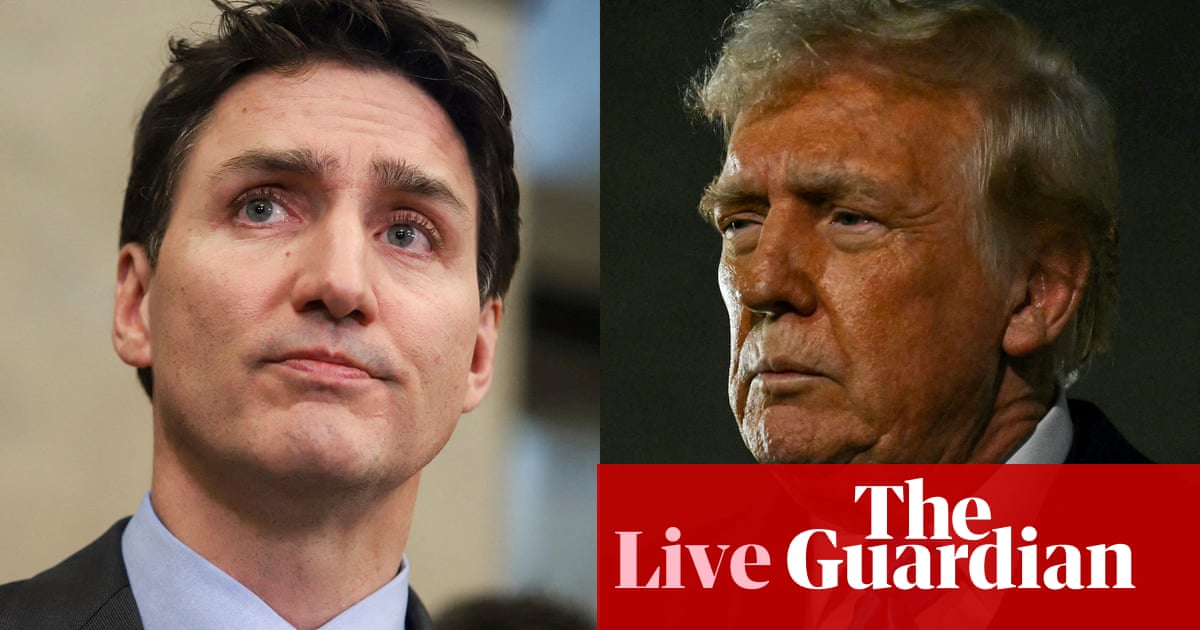 Trump to pause Canada tariffs for at least 30 days as China levies set to take effect on Tuesday – live | US news