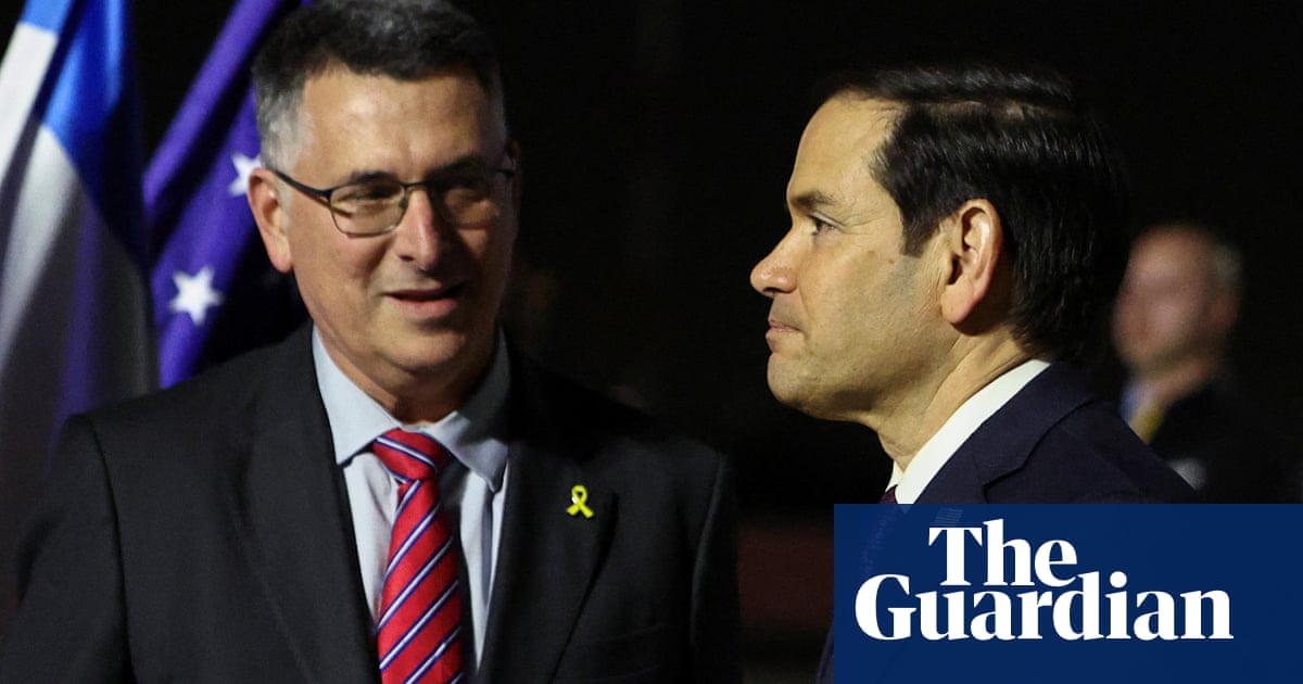 Rubio expected to push Trump plan to displace Palestinians from Gaza on trip to Israel | Israel-Gaza war