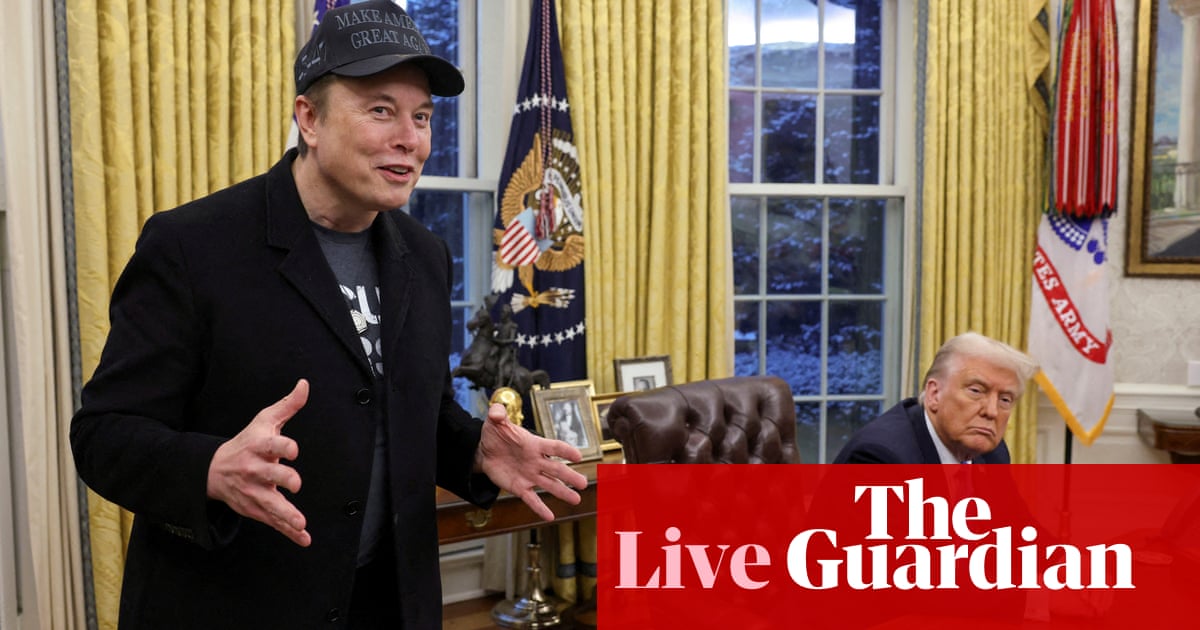 Elon Musk’s efficiency department pushes to access taxpayer data from IRS, says report - US politics live | US news