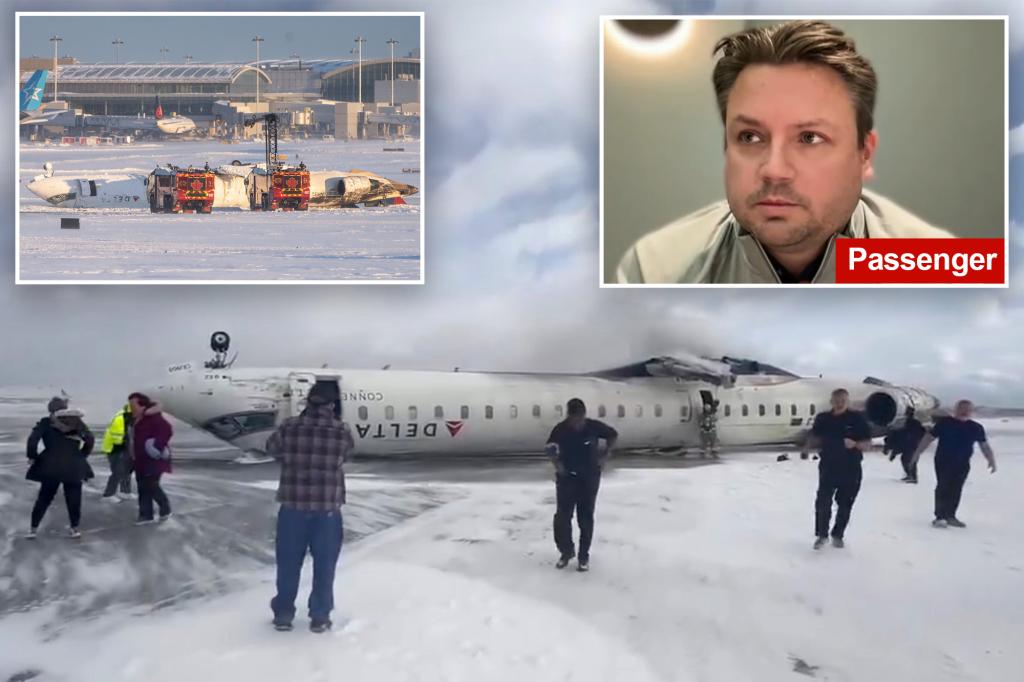 Delta Air Lines crash survivor describes 'mass chaos' before plane flipped upside-down