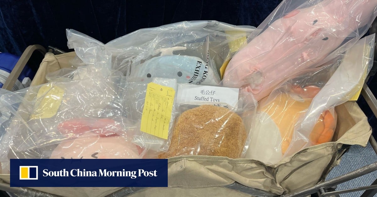 Hong Kong police seize HK$76 million of drugs hidden in paint tins, plush toys