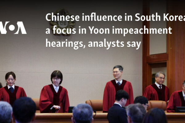 Chinese influence in South Korea a focus in Yoon impeachment hearings, analysts say