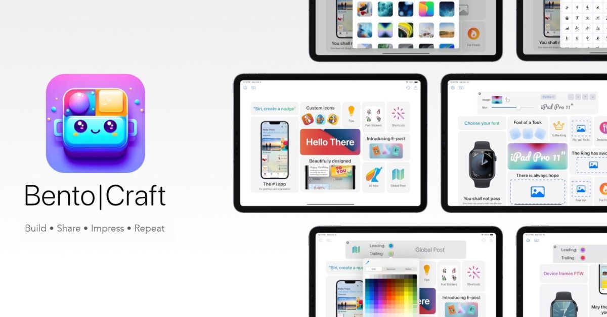 Indie App Spotlight: 'Bento|Craft' is a nifty design tool for easily making bento graphics