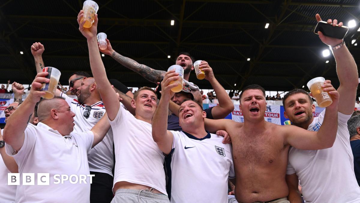 England fans ahead of Euro 2024 semi-final match against Netherlands